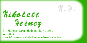 nikolett heincz business card